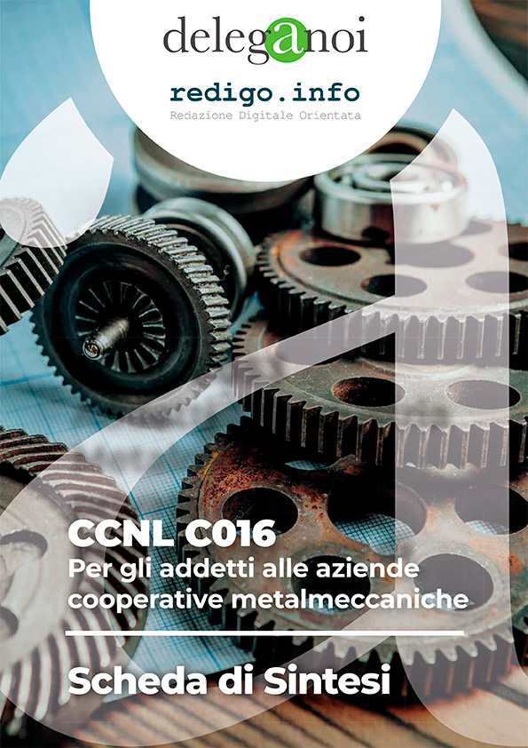 CCNL C016 - Addetti alle aziende cooperative metalmeccaniche