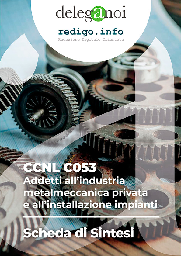 CCNL C053 - Addetti all'industria Metalmeccanica privata e all'installazione impianti