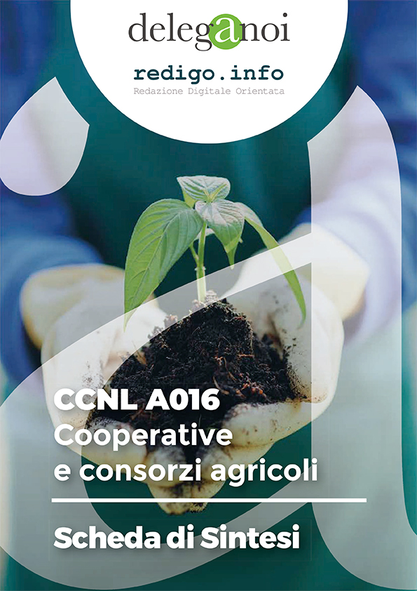 CCNL A016 - Cooperative e consorzi agricoli