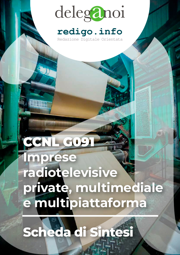 CCNL G091 - IMPRESE RADIOTELEVISIVE PRIVATE, MULTIMEDIALI E MULTIPIATTAFORMA