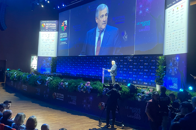 Tajani - festival del lavoro - redigo