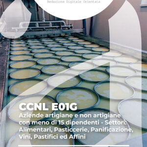 CCNL E01G - Aziende artigiane e non artigiane con meno di 15 dipendenti - Settori: Alimentari, Pasticcerie, Panificazione, Vini, Pastifici ed Affini